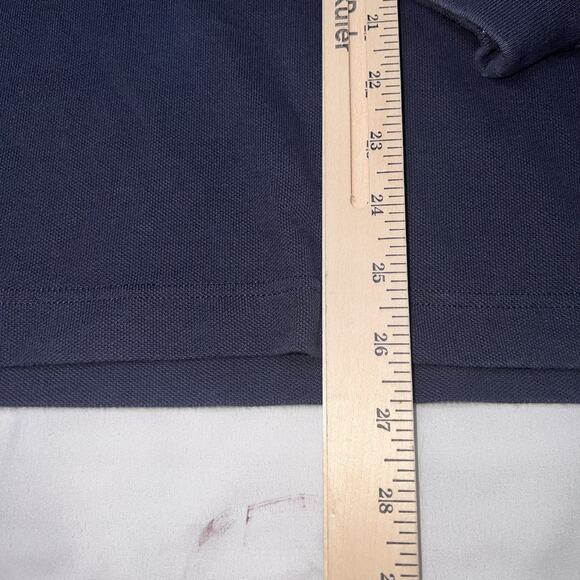 Palm Angels Polo Shirt Size SEE MEASUREMENTS Navy Blue Sartorial Tape Long Sleev - Picture 6 of 14